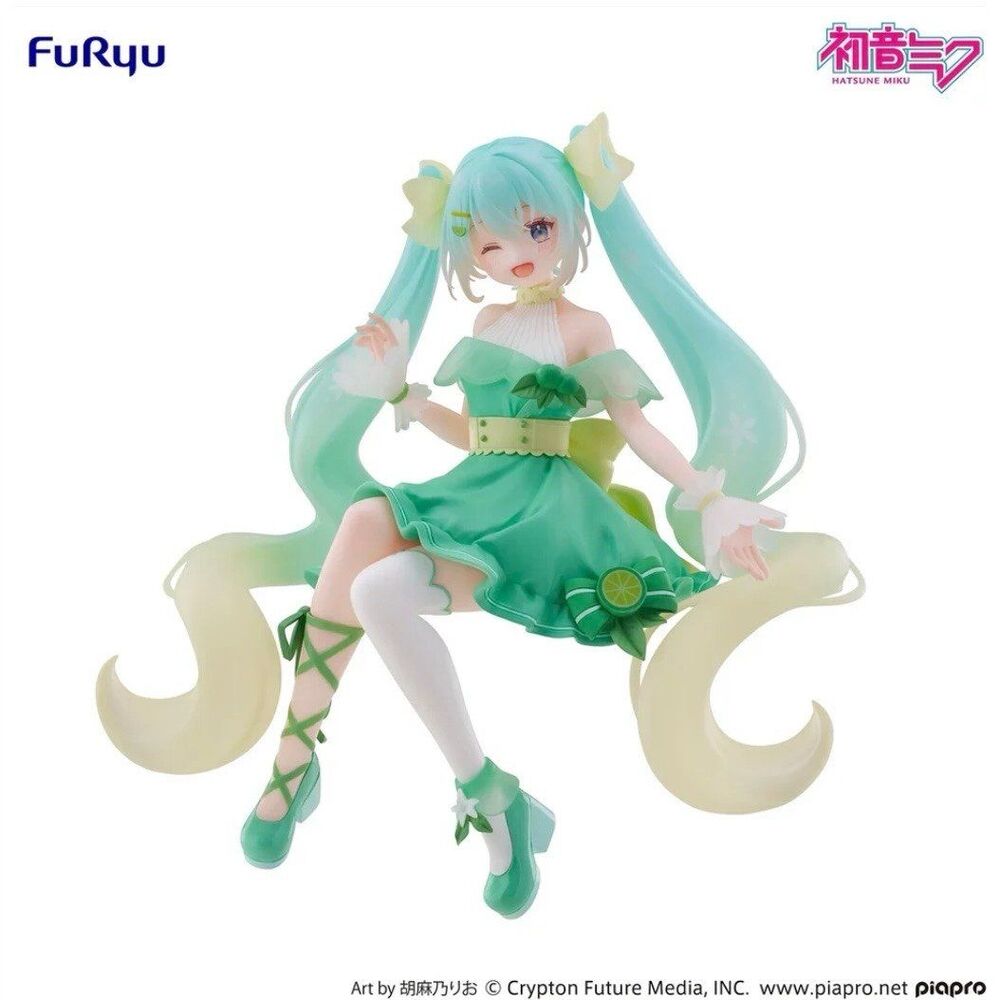 NIB Furyu Vocaloid Hastune Miku Citrus Miku Ver. Waifu Noodle Stopper Figure